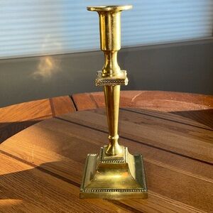 Vintage 2lb 9" Brass Candlestick Candle Holder gorgeous!